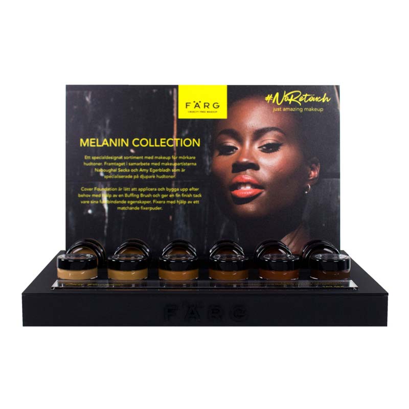 Store Display - Shimmer Pigment & Creme Foundations 6 shades