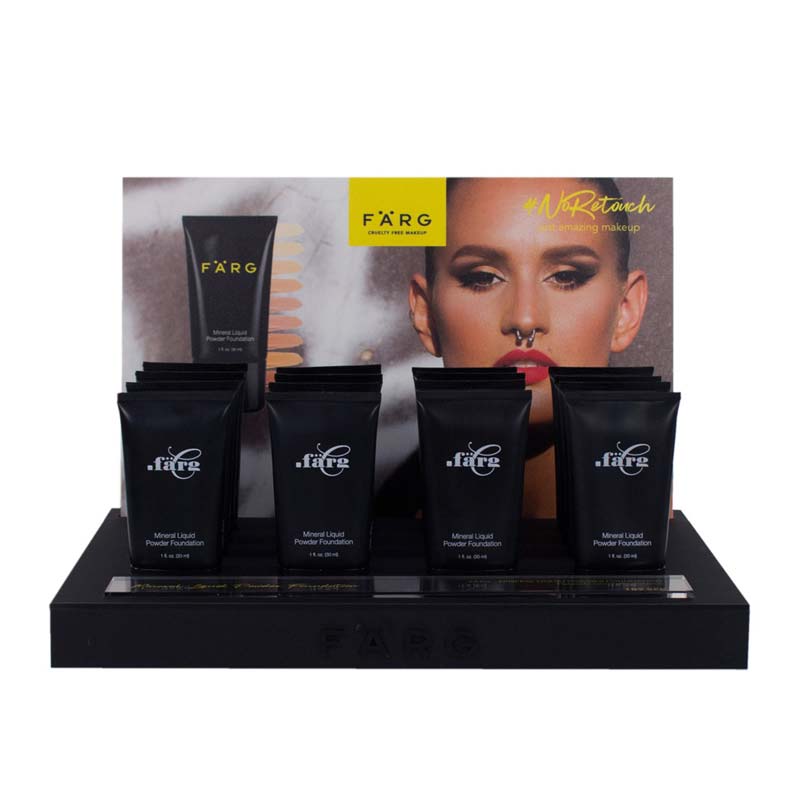 Store Display - Mineral Liquid Foundation 4 shades