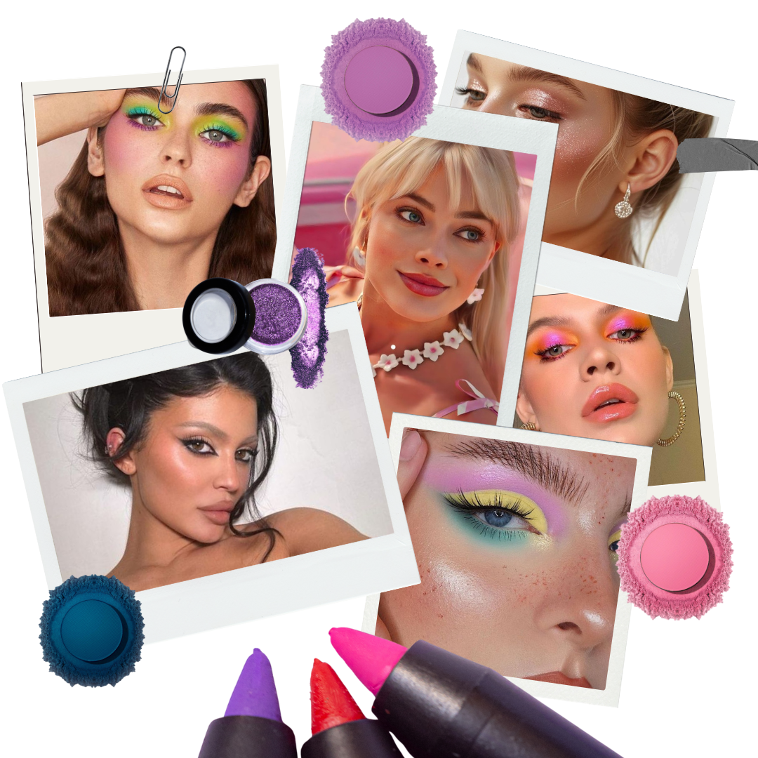 Goodbye Barbie and mob-wife makeup: here comes gloss, glitter, color and shimmer!