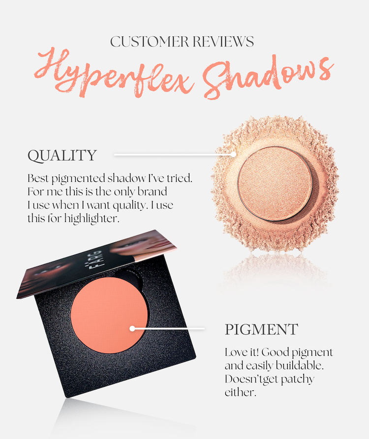 älliés cosmetics customer review for hyperflex shadows